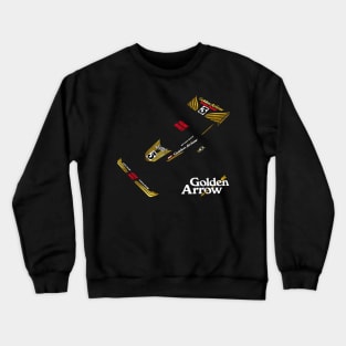 Golden Arrow Frame Buggy Decal Silhouette 80s Retro RC Toys Crewneck Sweatshirt